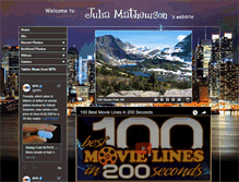 Tablet Screenshot of julia-mathewson.com